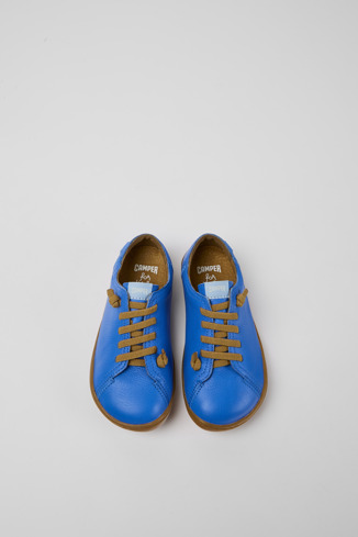 Alternative image of 80003-126 - Peu - Blue leather shoes for kids