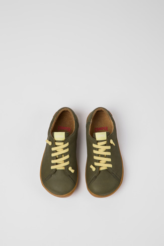 Alternative image of 80003-134 - Peu - Sapatos em couro verdes para criança