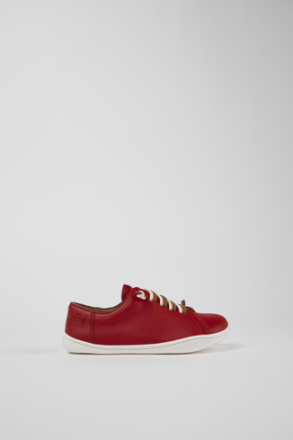 Side view of Peu Red Leather Slip-on