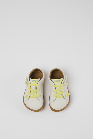 Alternative image of 80212-099 - Peu - Chaussures en cuir blanc pour enfant