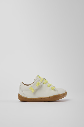80212-099 - Peu - Chaussures en cuir blanc pour enfant