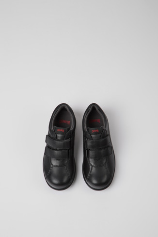 Alternative image of 80353-009 - Pelotas - Black leather and textile shoes for kids