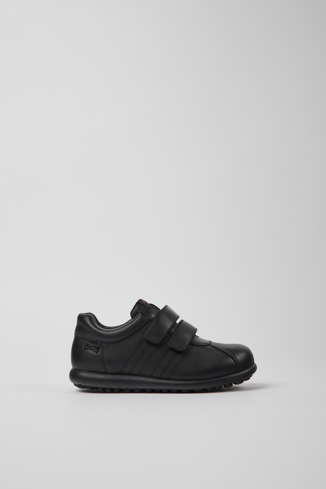 80353-009 - Pelotas - Black leather and textile shoes for kids