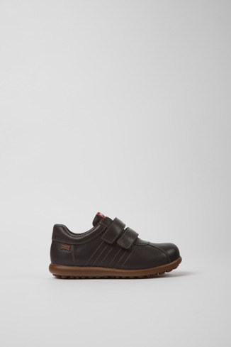 80353-044 - Pelotas - Brown leather and textile shoes
