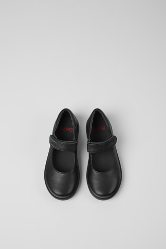 Alternative image of 80356-003 - Spiral Comet - Black leather shoes for kids