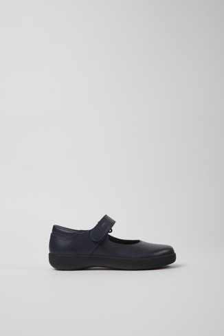 80356-031 - Spiral Comet - Chaussures en cuir bleu marine pour enfant