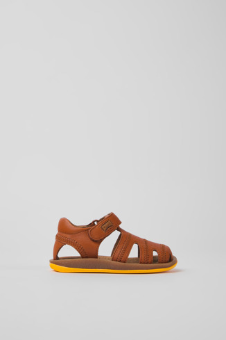80372-069 - Bicho - Brown leather sandals for kids