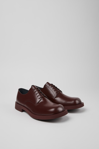 Front view of MIL 1978 Burgundy Leather Shoes