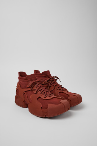 Front view of Tossu Red Synthetic Sneaker