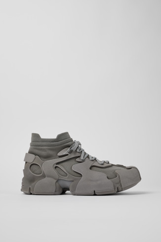 Side view of Tossu Grey Synthetic Sneaker
