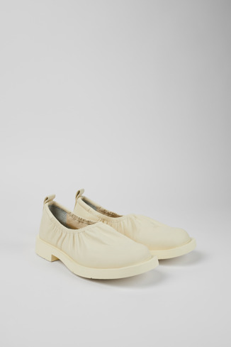MIL 1978 Sapatos em couro brancos