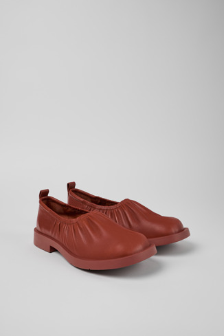MIL 1978 Zapato de piel rojo