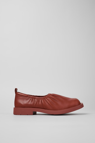 Side view of MIL 1978 Red Leather Shoe