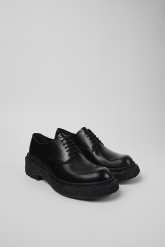 Vamonos Sapatos Blucher em couro pretos