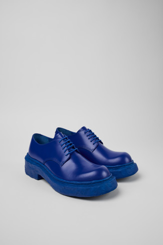 Vamonos Chaussures Bluchers en cuir bleu
