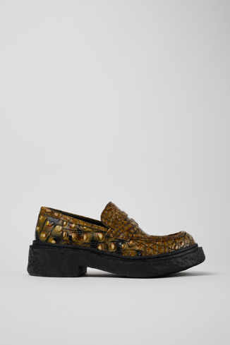 Vamonos Bruine leren loafers