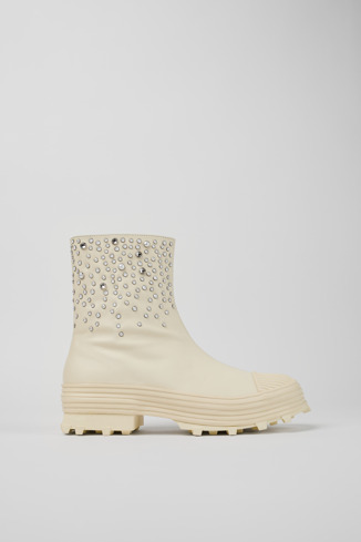 Tracktori White Ankle Boots for Unisex - Fall/Winter collection 