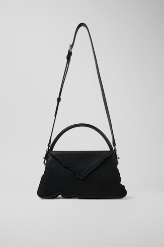 AB00004-001 - CAMPERLAB BAGS - Bolso negro de piel tipo acordeón para el hombro