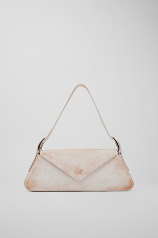 AB00005-002 - CAMPERLAB BAGS - Bolso de mano blanco de piel cuarteada