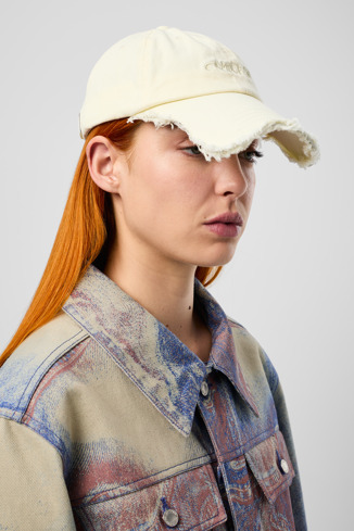 Cap Gorra de algodón beige (talla única)