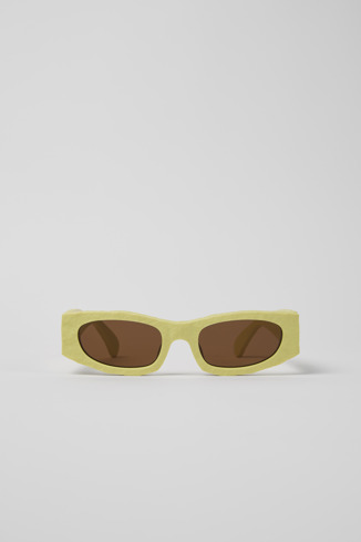 Side view of HIRMU Sunglasses Yellow HIRMU Acetate Sunglasses