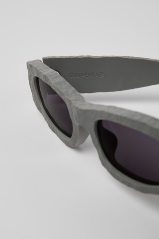 Close-up view of HIRMU Sunglasses Gray HIRMU Acetate Sunglasses