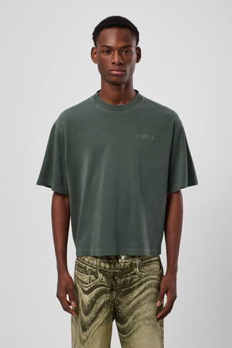 T-Shirt Camiseta de algodón verde