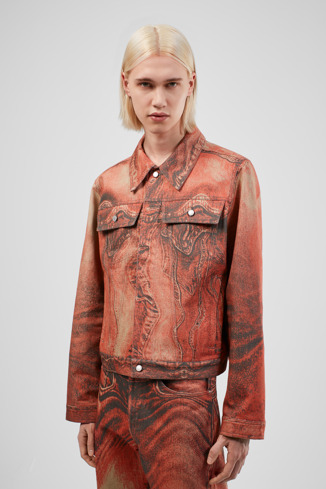 Denim Jacket Veste en denim orange brûlé