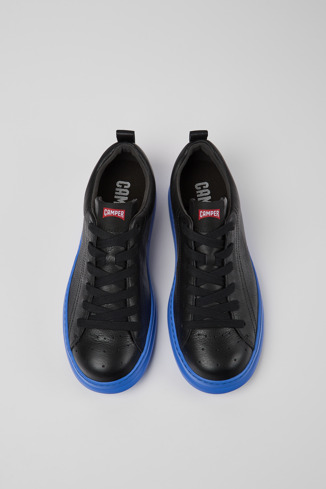 Alternative image of K100226-096 - Runner - Black leather sneakers for men
