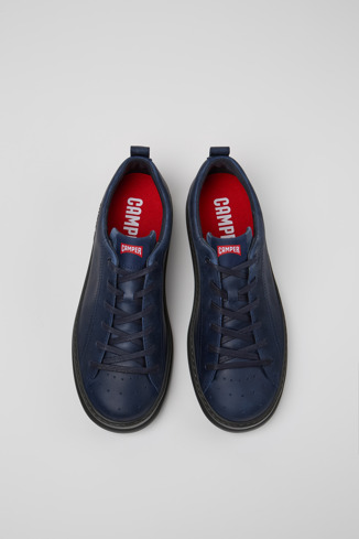 Runner Sneaker blu in nabuck da uomo