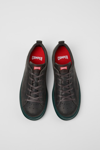 Overhead view of Runner Gray Nubuck Sneakers for Men.