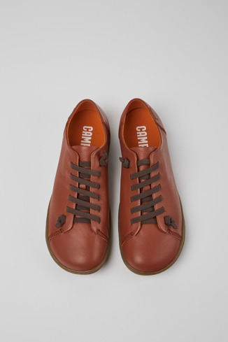Alternative image of K100249-034 - Peu - Czerwone skórzane buty męskie