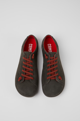 Alternative image of K100249-038 - Peu - Sapatos em couro cinzentos para homem