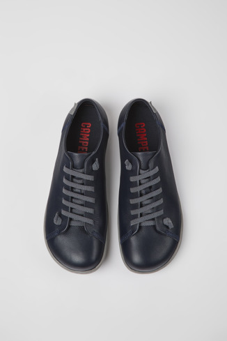 Alternative image of K100249-041 - Peu - Chaussures en cuir bleu pour homme