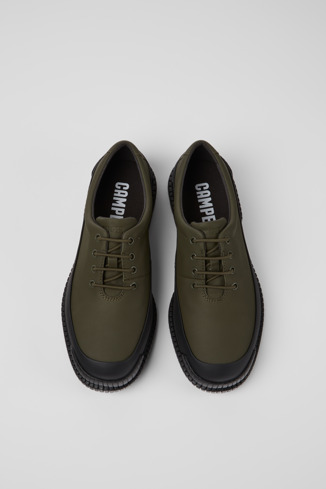 Alternative image of K100360-030 - Pix - Smart green lace up shoe for men.