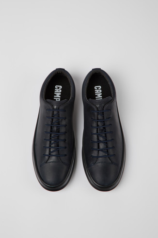 Alternative image of K100373-038 - Chasis - Navy blue leather shoes for men