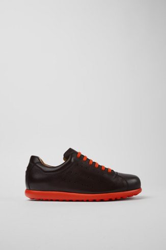 Side view of Pelotas XLite Brown leather shoes for men