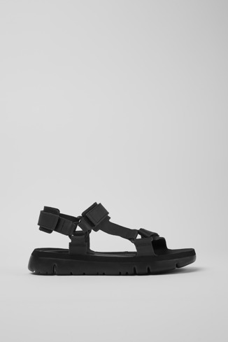 K100416-011 - Oruga - Sandalias de piel en color negro para hombre