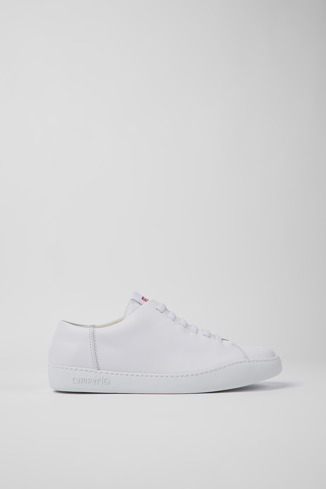 Side view of Peu Touring White Sneakers for Men