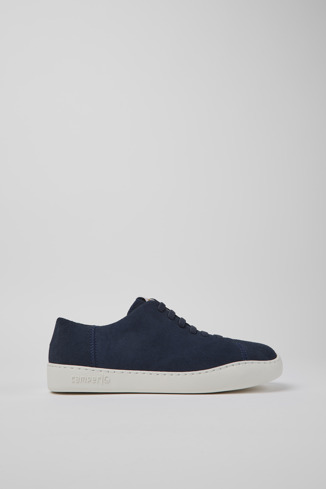 Side view of Peu Touring Blue sneaker for men