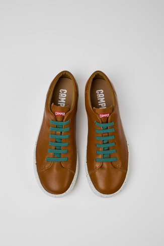 Alternative image of K100479-030 - Peu Touring - Sneakers cafés de piel para hombre
