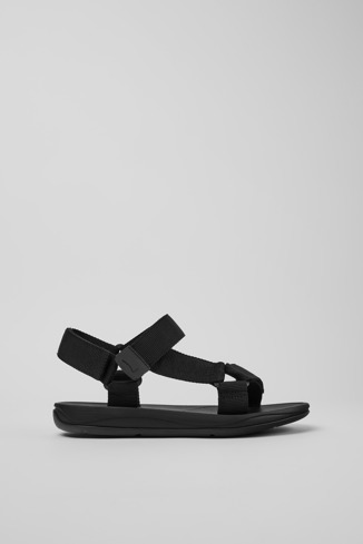 Side view of Match Men’s black sandal