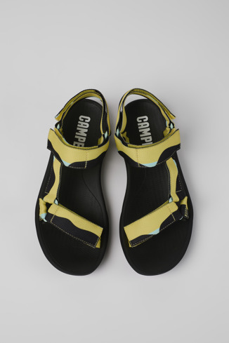 Overhead view of Match Multicolored Textile Sandal for Men