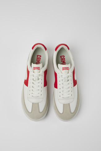 Alternative image of K100545-038 - Pelotas XLite - Sneaker blanca y roja de tejido y piel para hombre