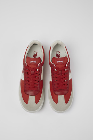 Overhead view of Pelotas Xlite Red Textile/Leather Sneaker for Men