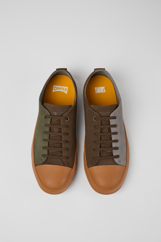 K100550-021 - Twins - Zapatos multicolores de nobuk para hombre