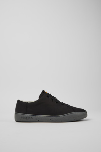 Side view of Peu Touring Black sneaker for men