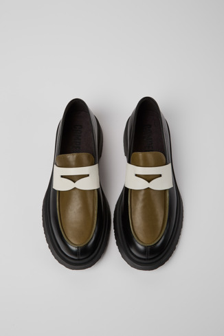 Alternative image of K100633-011 - Walden - Black and white loafers for men