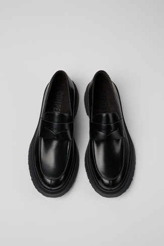 Walden Loafers em couro pretos para homem