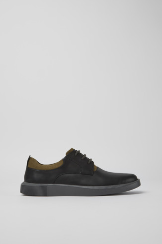 Side view of Bill Black leather lace up shoes